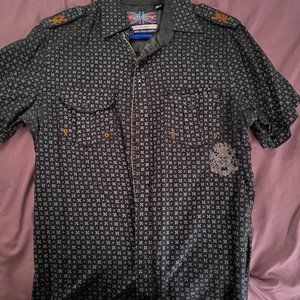 English Laundry Short Sleeve Button Front Shirt
